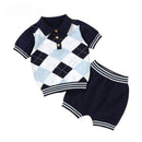 Conjunto Henrique | Tricô Argyle com Gola Polo