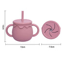 Copo de Silicone com Canudo