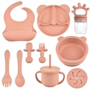 Kit Alimentação Infantil em Silicone – 9 Peças Antiderrapantes