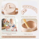 Kit Alimentação com Pratinho e Talheres em Silicone com Ventosa + Jogo de Refeição