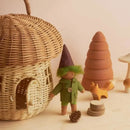 Bolsinha de Vime Cogumelo – Boutique Infantil Les Enfants