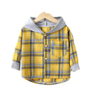 Camisa com Capuz Xadrez – Boutique Infantil Les Enfants