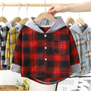 Camisa com Capuz Xadrez – Boutique Infantil Les Enfants