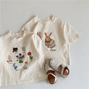 Camiseta Coelhinho & Flores – Boutique Infantil Les Enfants