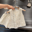 Conjunto de Algodão Alice | Short + Blusa – Boutique Infantil Les Enfants