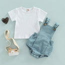 Conjunto Macacão e Camiseta de Manga Curta – Boutique Infantil Les Enfants