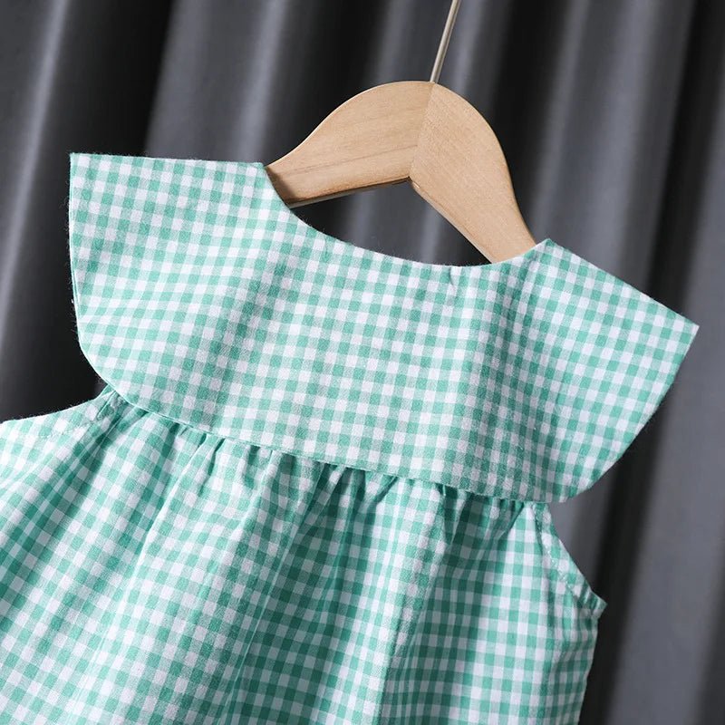 Conjunto Maya Xadrez com Bordado – Boutique Infantil Les Enfants