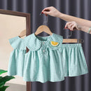 Conjunto Maya Xadrez com Bordado – Boutique Infantil Les Enfants