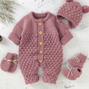 Conjunto Tricot | Romper + Touca + Luva + Sapatinho – Boutique Infantil Les Enfants