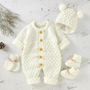 Conjunto Tricot | Romper + Touca + Luva + Sapatinho – Boutique Infantil Les Enfants