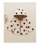 Jaqueta de Bolinhas com Capuz Dupla Face – Boutique Infantil Les Enfants