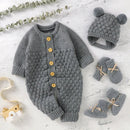 Kit Primeiros Mimos – Body, Luvas, Botinhas e Gorro Tricot – Boutique Infantil Les Enfants