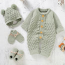 Kit Primeiros Mimos – Body, Luvas, Botinhas e Gorro Tricot – Boutique Infantil Les Enfants