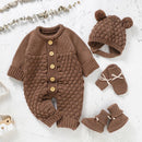 Kit Primeiros Mimos – Body, Luvas, Botinhas e Gorro Tricot – Boutique Infantil Les Enfants