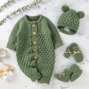 Kit Primeiros Mimos – Body, Luvas, Botinhas e Gorro Tricot – Boutique Infantil Les Enfants