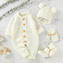 Kit Primeiros Mimos – Body, Luvas, Botinhas e Gorro Tricot – Boutique Infantil Les Enfants