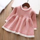 Vestido Tricotado em Algodão Fino Manga Longa – Boutique Infantil Les Enfants