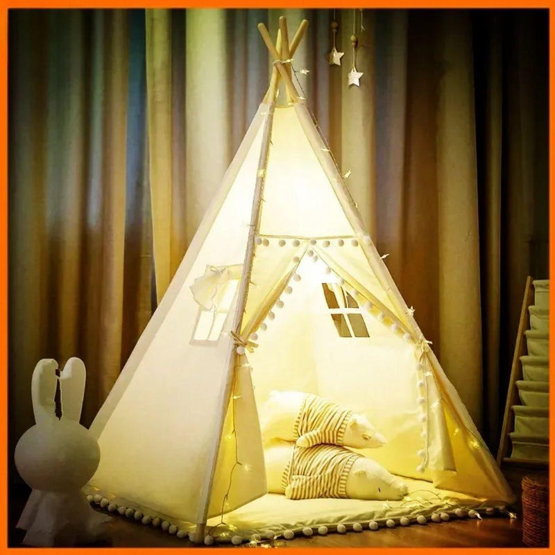 Kids Tipi Tent – Cabana Infantil de Algodão