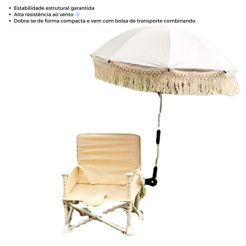 Guarda-Sol Portátil para Bebê com Franjas Tassel – Proteção UV