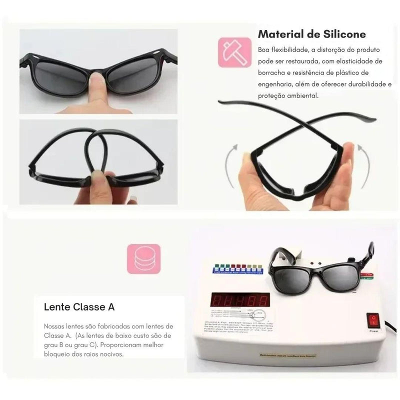 Óculos de Sol Polarizado com Alça para Bebês