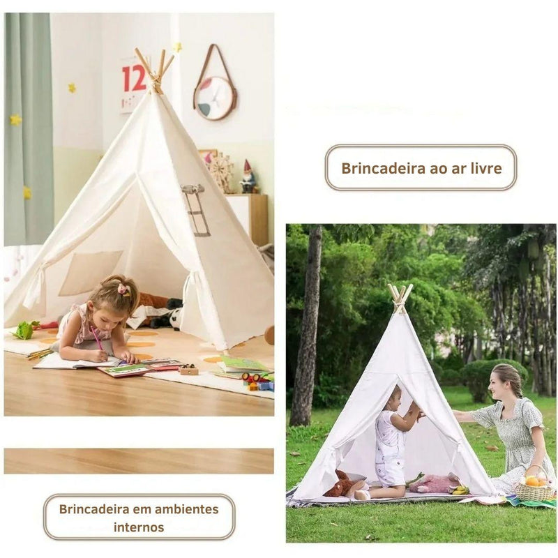 Kids Tipi Tent – Cabana Infantil de Algodão