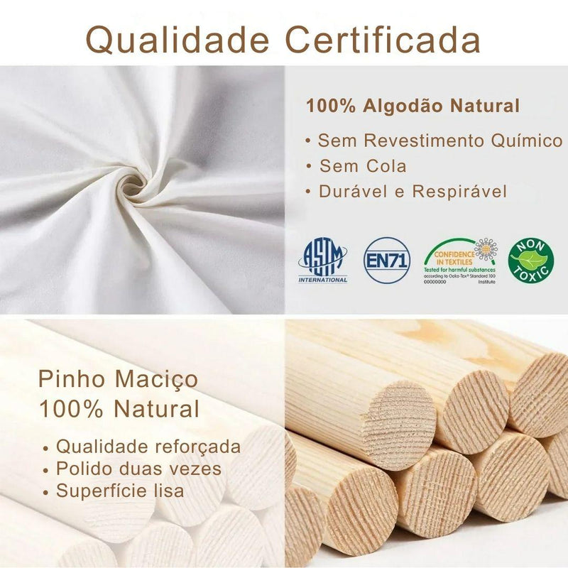 Kids Tipi Tent – Cabana Infantil de Algodão