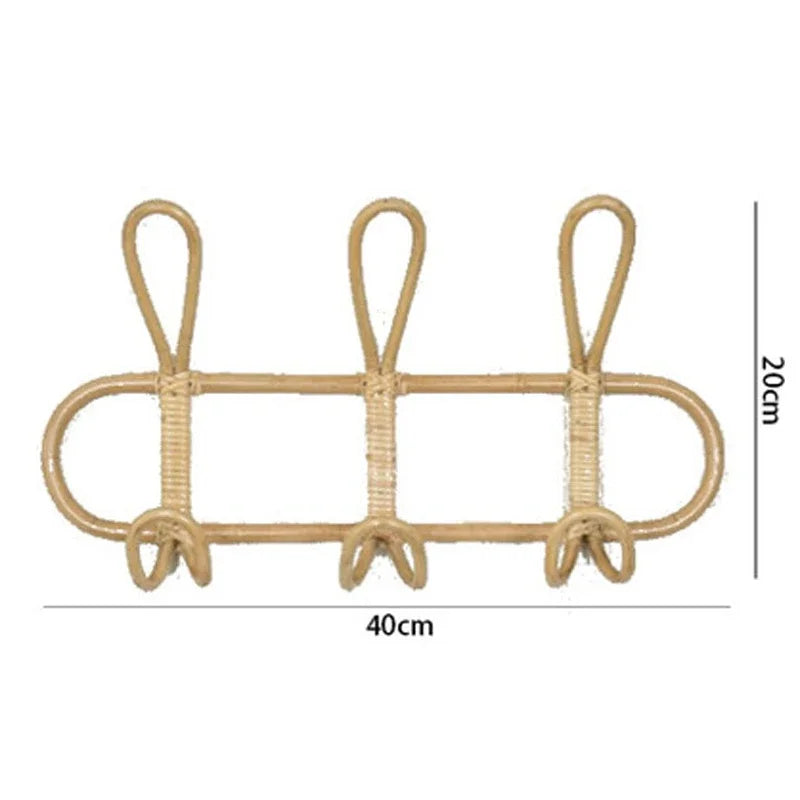 Rattan Wall Hooks – Cabideiro Infantil de Rattan