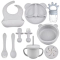 Kit Alimentação Infantil em Silicone – 9 Peças Antiderrapantes
