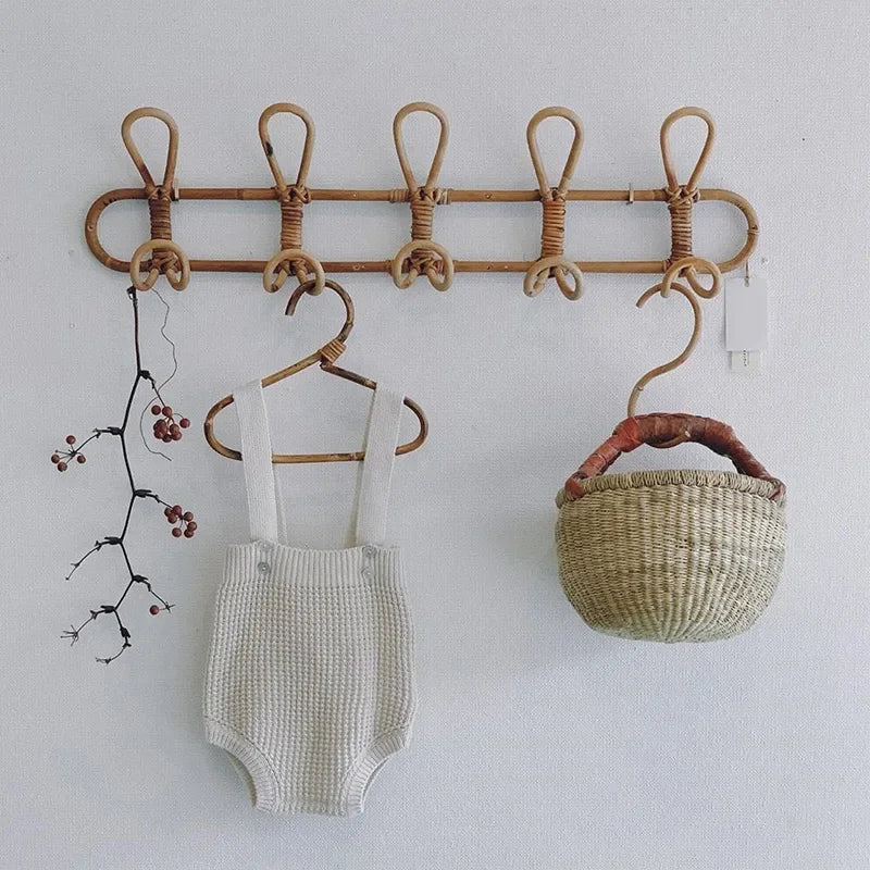 Rattan Wall Hooks – Cabideiro Infantil de Rattan