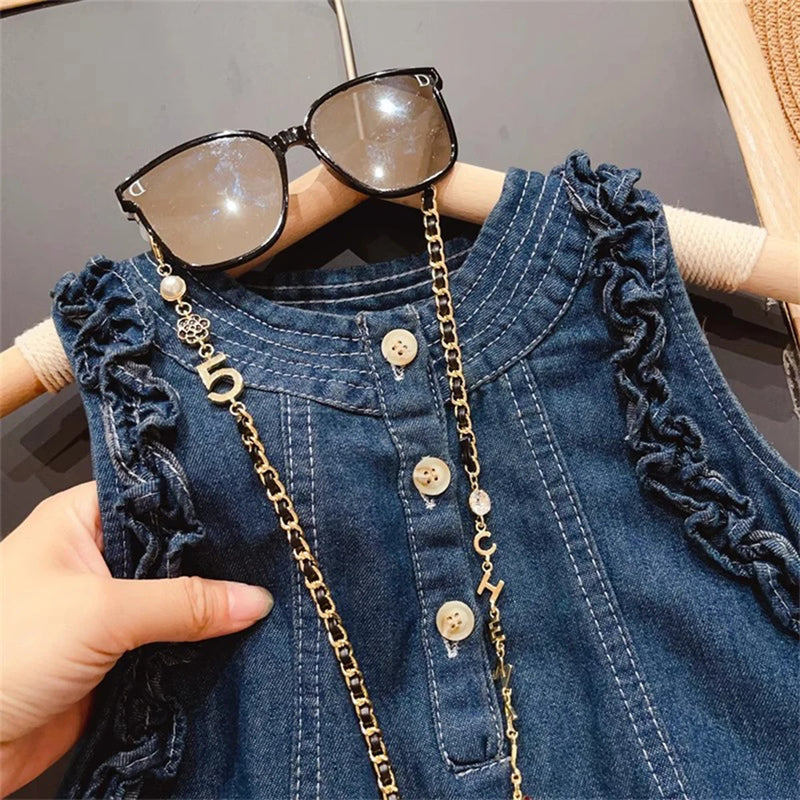 Vestido Infantil Denim
