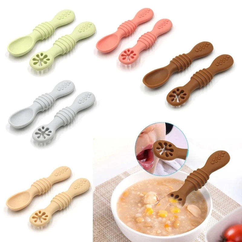 Kit Infantil de Pratinho e Colher em Silicone com Ventosa – Smile Retro