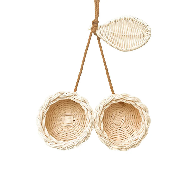Pendente Decorativo Cereja em Rattan