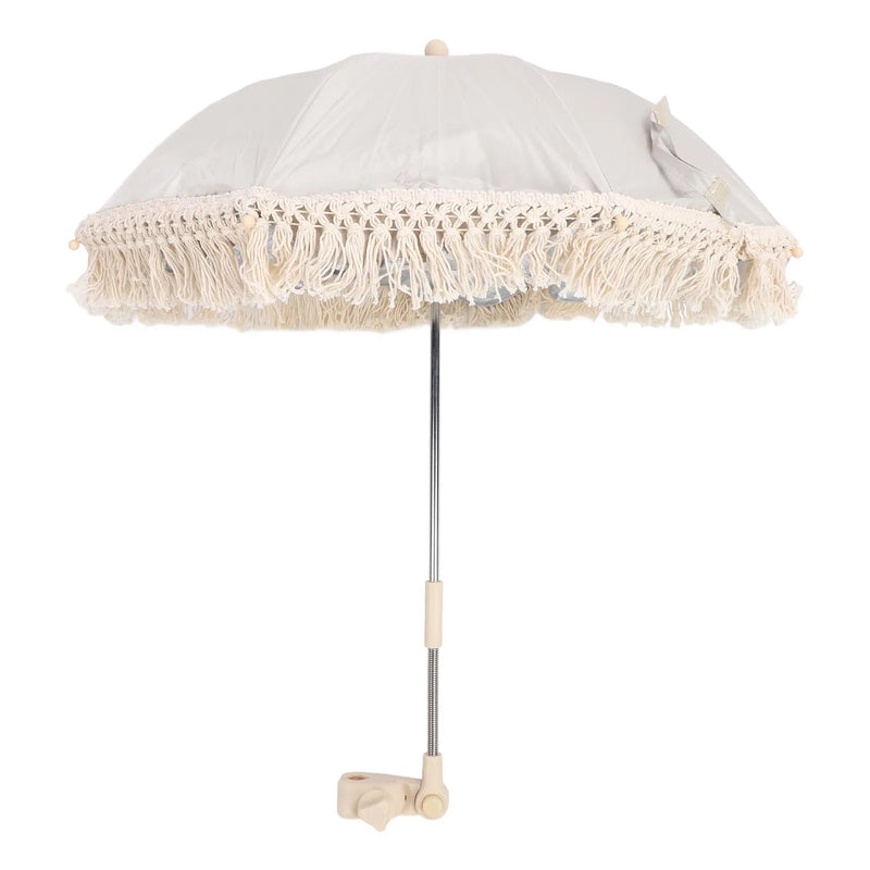 Guarda-Sol Portátil para Bebê com Franjas Tassel – Proteção UV
