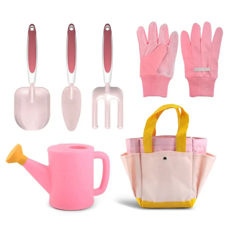 Kit Jardinagem Infantil Green Garden| Brinquedo Educativo com Avental, Regador e Ferramentas