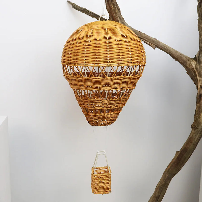 Balão Decorativo de Rattan — Estilo Nórdico Artesanal