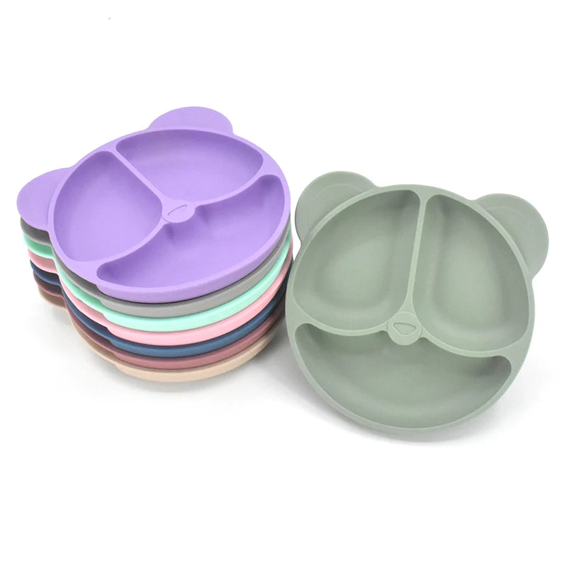 Kit Alimentação Infantil em Silicone – 9 Peças Antiderrapantes