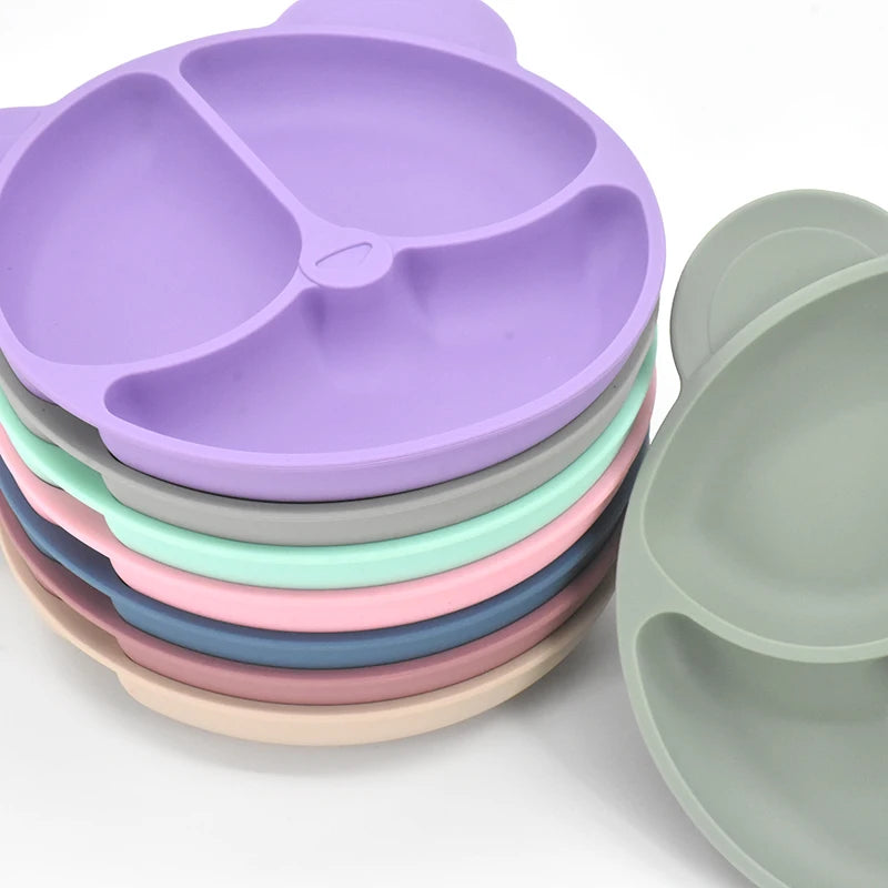 Kit Alimentação Infantil em Silicone – 9 Peças Antiderrapantes