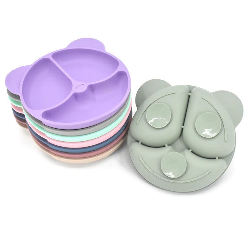 Kit Alimentação Infantil em Silicone – 9 Peças Antiderrapantes