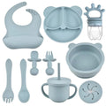 Kit Alimentação Infantil em Silicone – 9 Peças Antiderrapantes