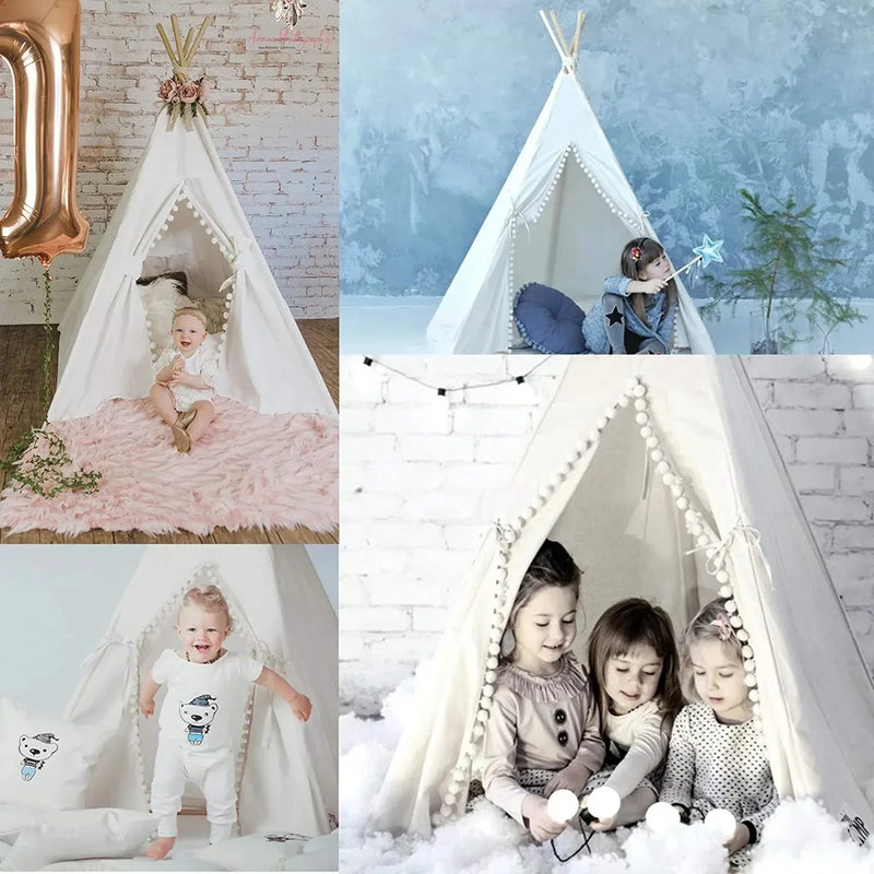 Kids Tipi Tent – Cabana Infantil de Algodão