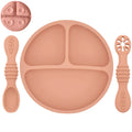 Kit Infantil de Pratinho e Colher em Silicone com Ventosa – Smile Retro