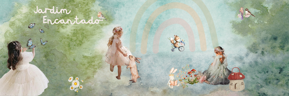 Banner Les Enfants – Coleção Jardim Encantado