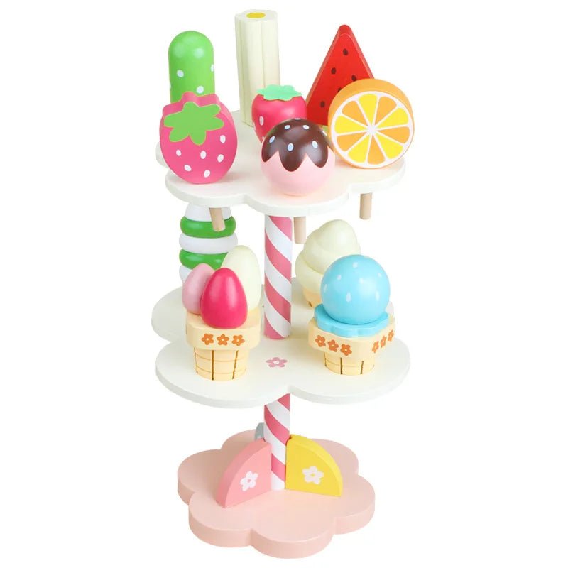 Balcão Ice Cream de Madeira | Conjunto de Brinquedo – Boutique Infantil Les Enfants