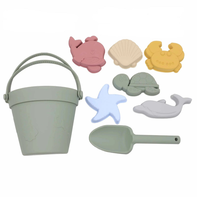 Baldinho Summer Beach de Silicone | 8 peças – Boutique Infantil Les Enfants