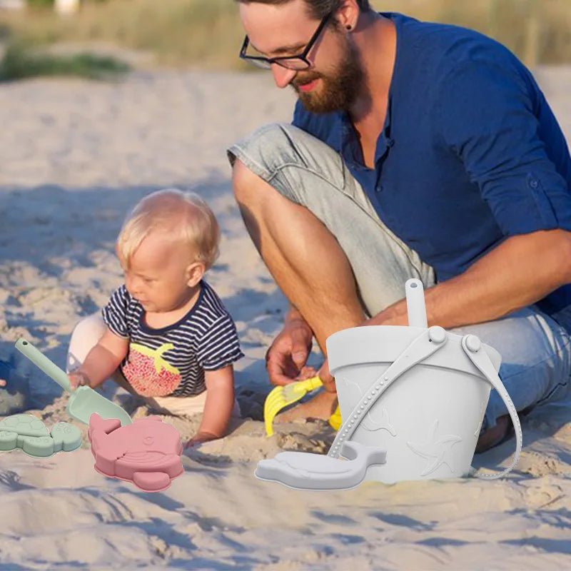 Baldinho Summer Beach de Silicone | 8 peças – Boutique Infantil Les Enfants