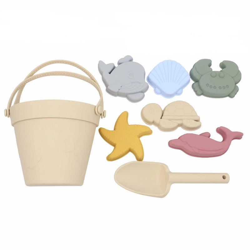 Baldinho Summer Beach de Silicone | 8 peças – Boutique Infantil Les Enfants