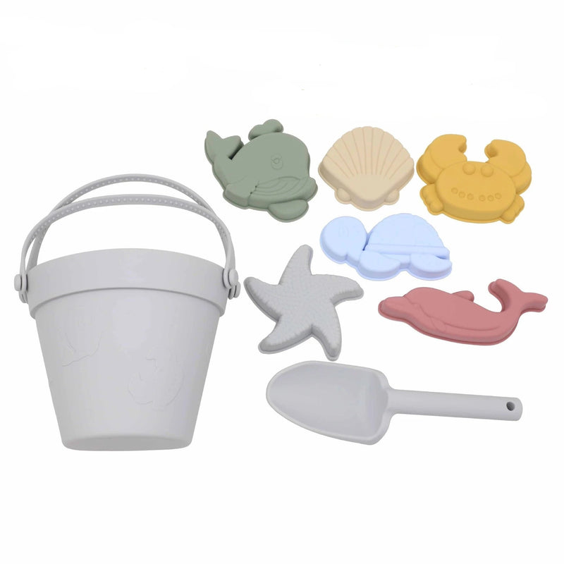Baldinho Summer Beach de Silicone | 8 peças – Boutique Infantil Les Enfants