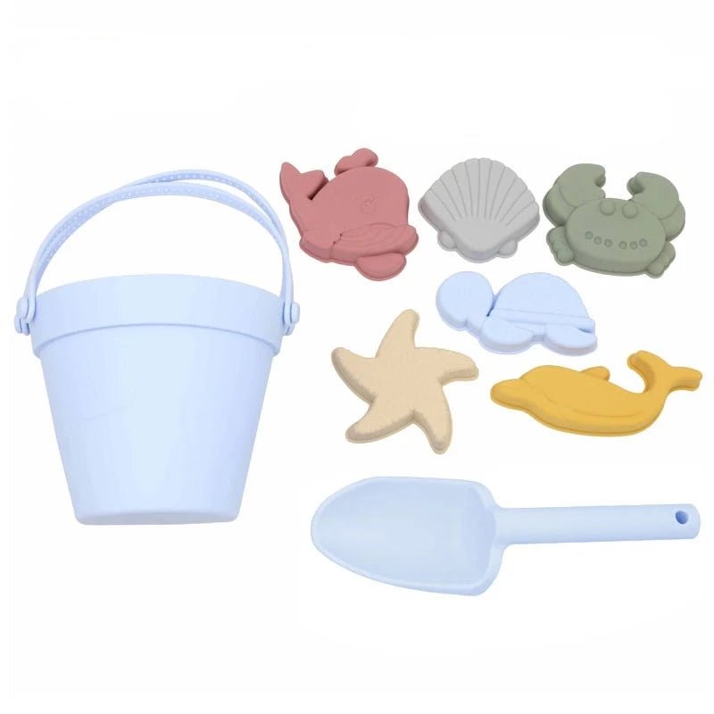 Baldinho Summer Beach de Silicone | 8 peças – Boutique Infantil Les Enfants