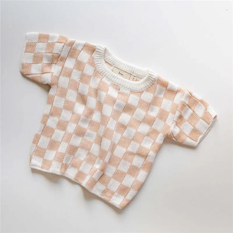 Blusa de Tricot Xadrez – Boutique Infantil Les Enfants