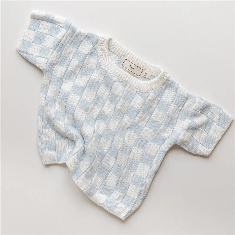 Blusa de Tricot Xadrez – Boutique Infantil Les Enfants